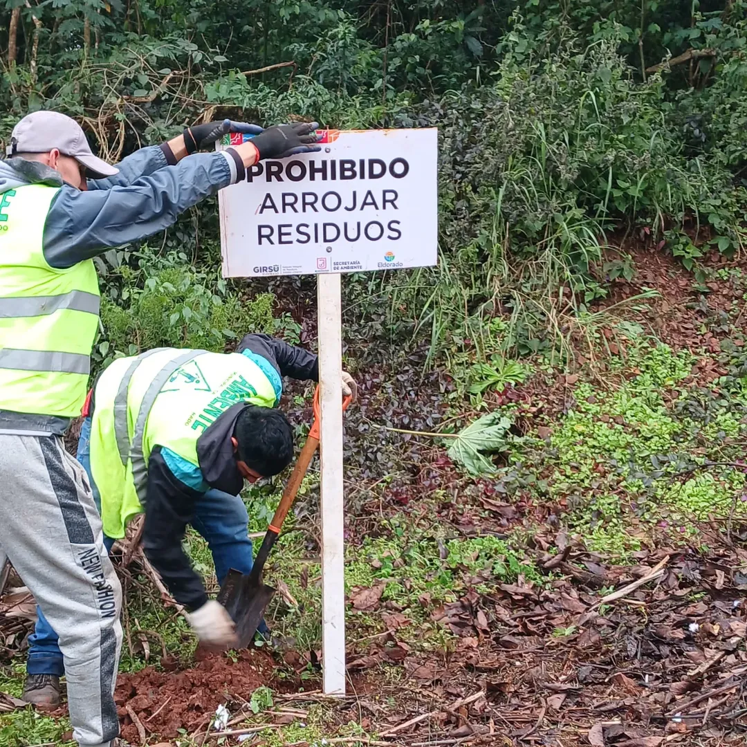 Avanzan con operativos de limpieza en Eldorado: erradicaron microbasural sobre la avenida Formosa